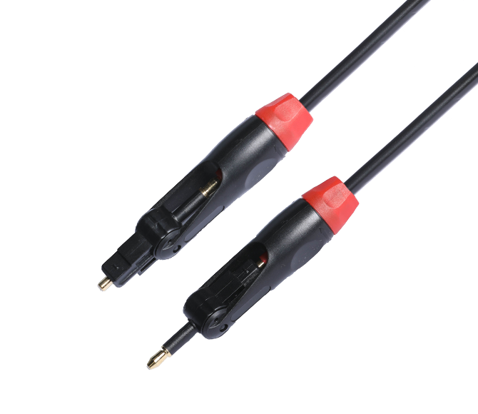 FT-2007 180°翻轉方圓自由切換 數字光纖音頻線 SPDIF/OPTICAL光纖線音響功放